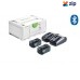 Festool SYS 18V 2x5,0/TCL6DUO - SYS 18V Energy Set 2 x 5.2Ah TCL6 Duo in Systainer 577077 Kit